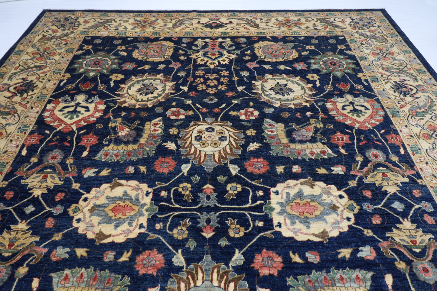 311 x 423 cm | Oriental Large Floral Area Rug Afghan Hand Knotted Veg Dye Wool carpet