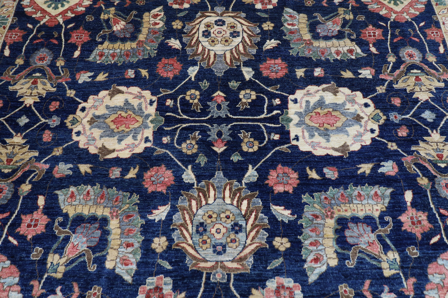 311 x 423 cm | Oriental Large Floral Area Rug Afghan Hand Knotted Veg Dye Wool carpet