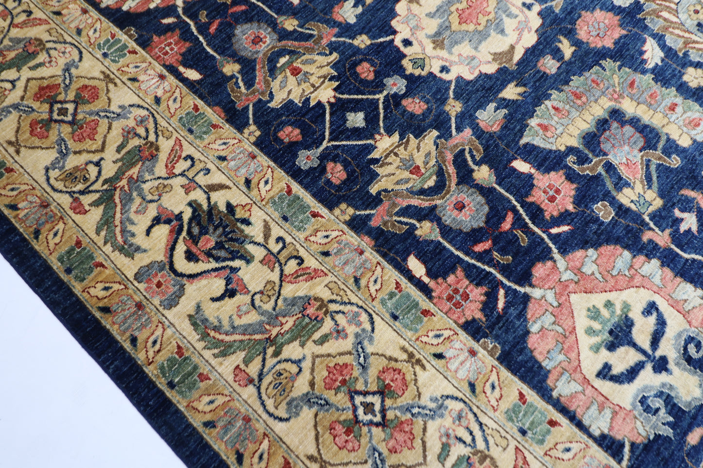 311 x 423 cm | Oriental Large Floral Area Rug Afghan Hand Knotted Veg Dye Wool carpet