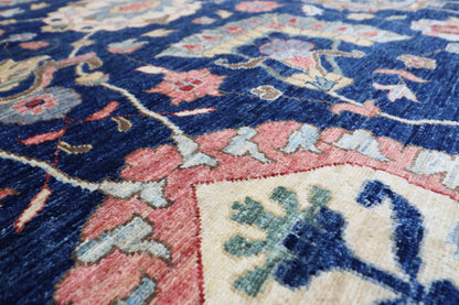 311 x 423 cm | Oriental Large Floral Area Rug Afghan Hand Knotted Veg Dye Wool carpet