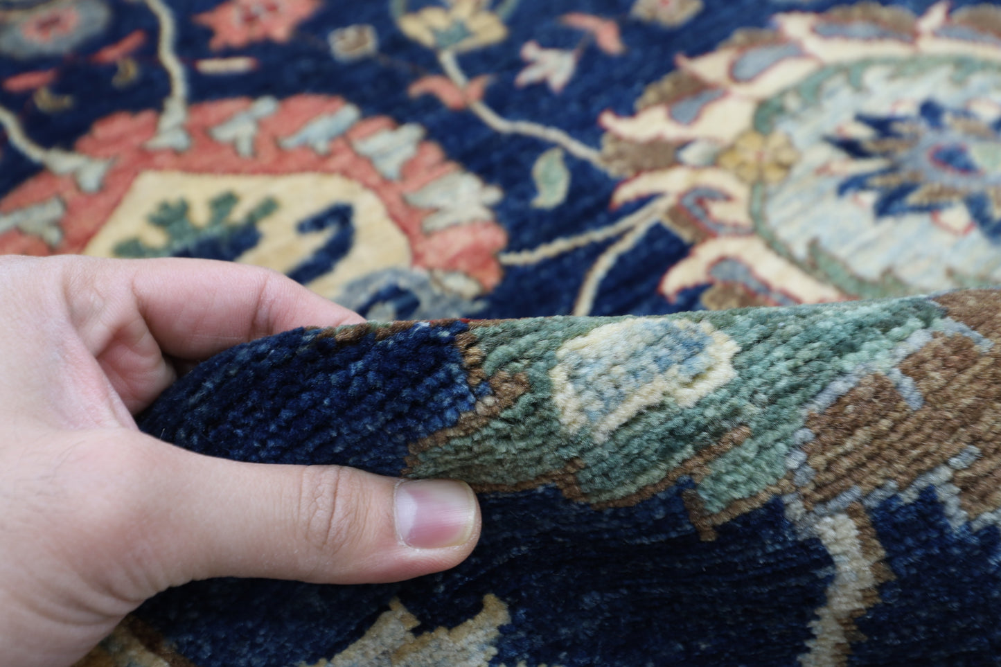 311 x 423 cm | Oriental Large Floral Area Rug Afghan Hand Knotted Veg Dye Wool carpet