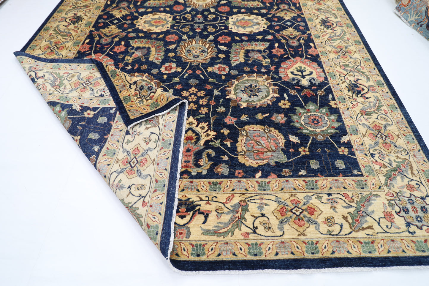 311 x 423 cm | Oriental Large Floral Area Rug Afghan Hand Knotted Veg Dye Wool carpet