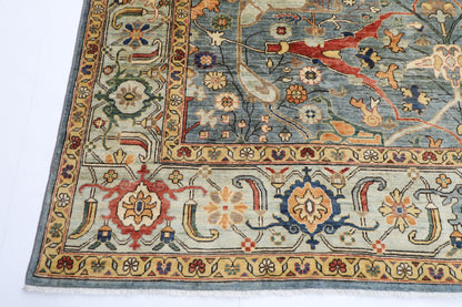 274 x 368 cm | Oriental Bidjar Gray Area Rug Afghan Hand Knotted Veg Dye Wool carpet