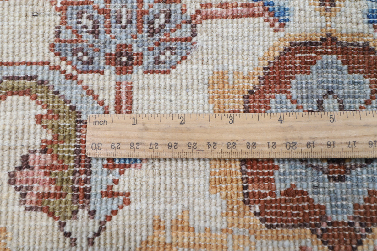 151 x 210 cm | Tribal Beige Design Hand Knotted Veg Dye Wool Afghan Carpet
