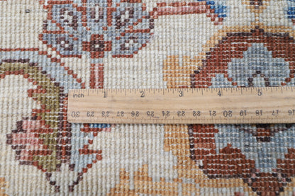 151 x 210 cm | Tribal Beige Design Hand Knotted Veg Dye Wool Afghan Carpet