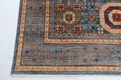 245 × 301 سم | سجادة أفغانية بتصميم كايروس منسوجة يدوياً من صوف مصبوغ طبيعياً