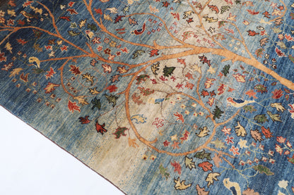 120 x 180 cm | Tree of life Design Hand Knotted Veg Dye Wool Afghan Carpet