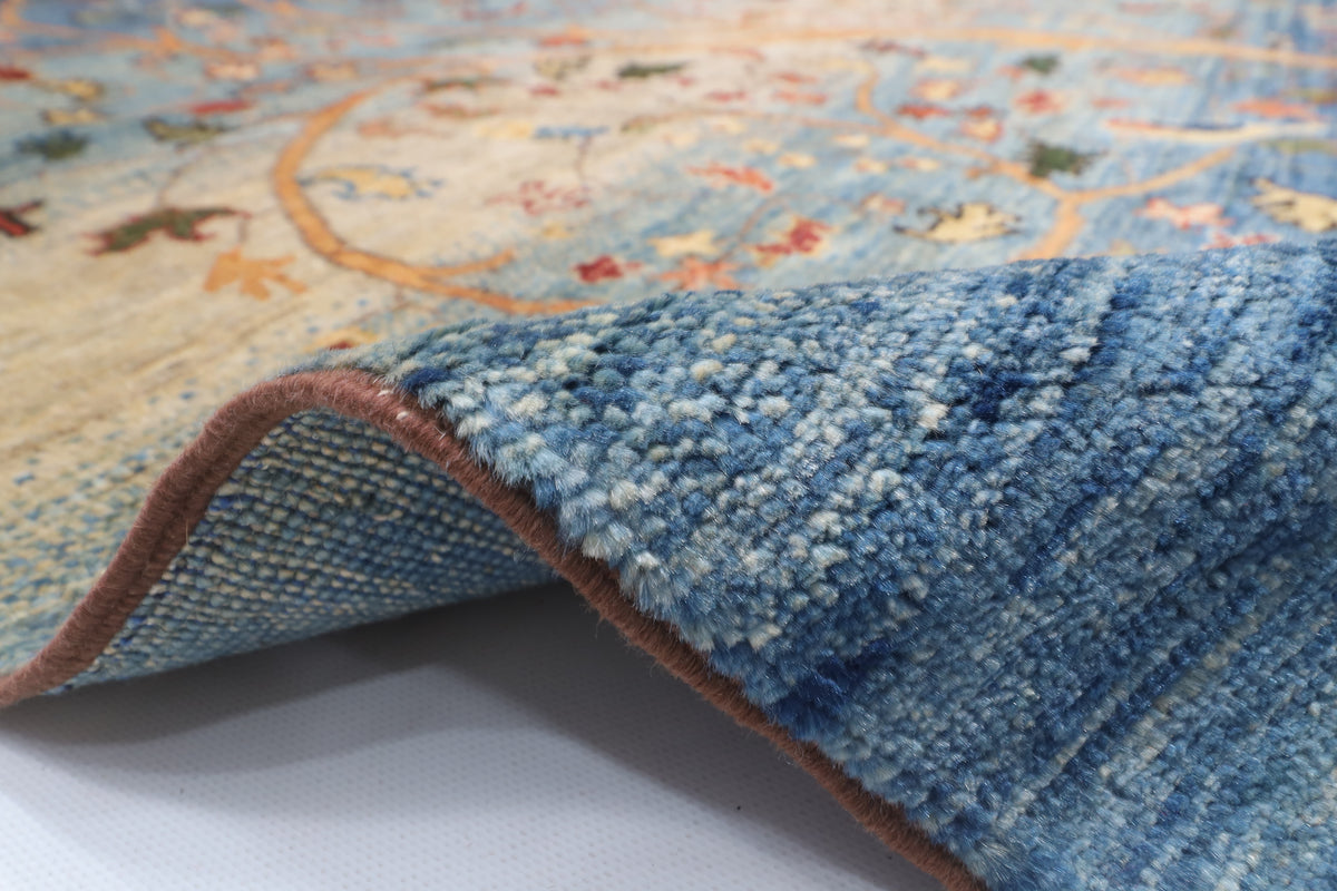 120 x 180 cm | Tree of life Design Hand Knotted Veg Dye Wool Afghan Carpet