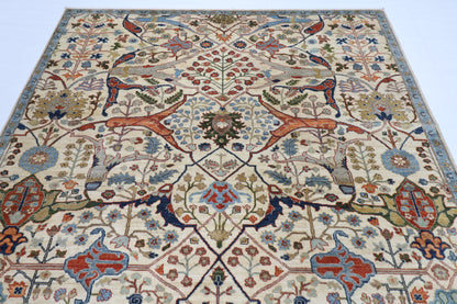 202 x 301 cm | Oriental Bidjar beige Area Rug Afghan Hand Knotted Veg Dye Wool carpet
