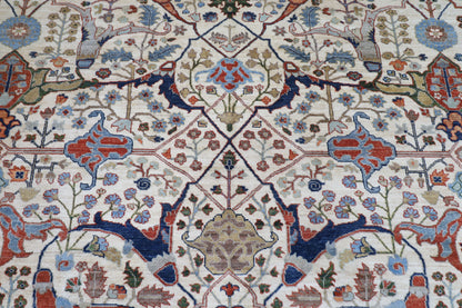 202 x 301 cm | Oriental Bidjar beige Area Rug Afghan Hand Knotted Veg Dye Wool carpet