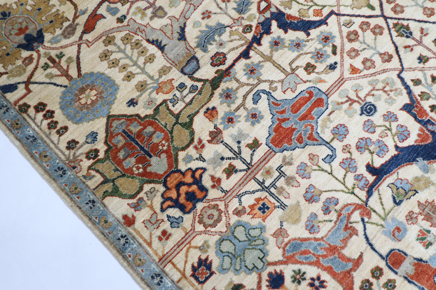 202 x 301 cm | Oriental Bidjar beige Area Rug Afghan Hand Knotted Veg Dye Wool carpet