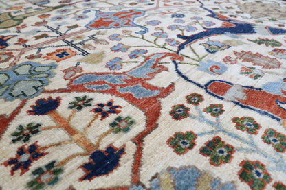 202 x 301 cm | Oriental Bidjar beige Area Rug Afghan Hand Knotted Veg Dye Wool carpet