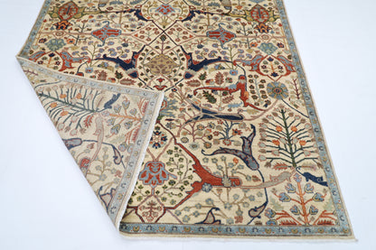 202 x 301 cm | Oriental Bidjar beige Area Rug Afghan Hand Knotted Veg Dye Wool carpet