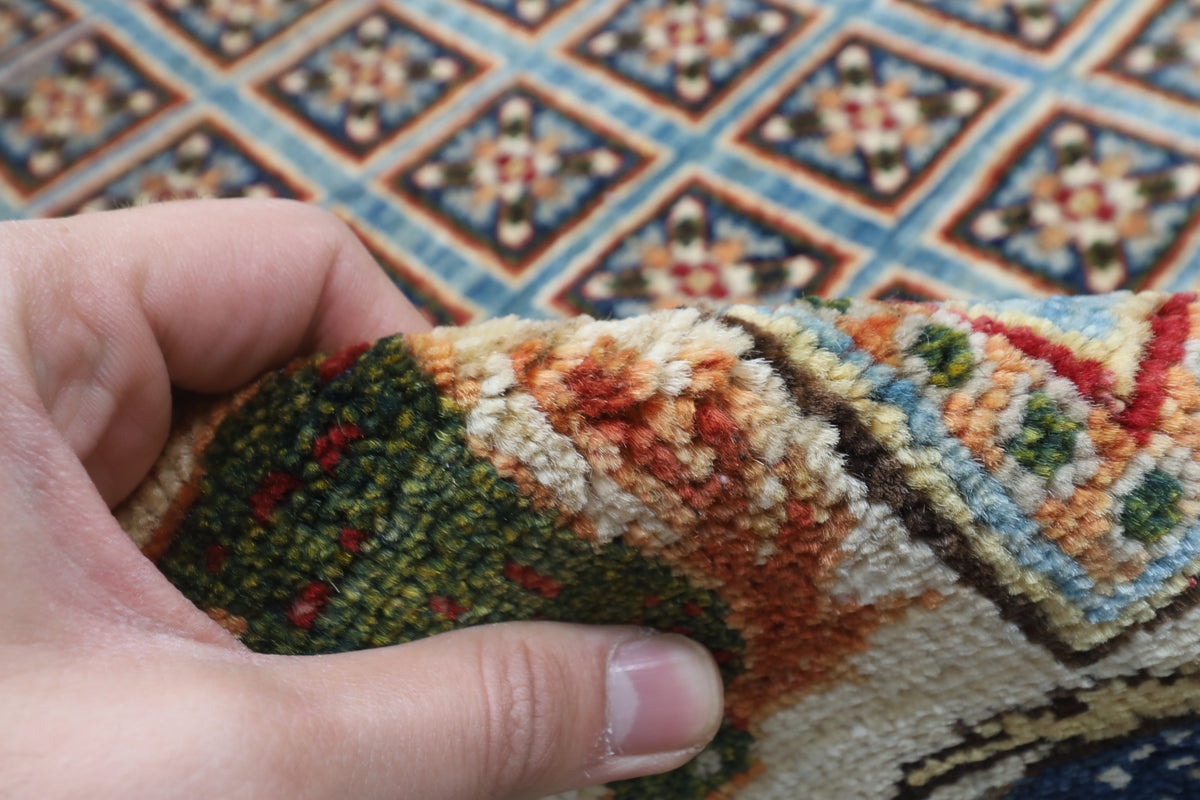 166 x 240 cm | Animal Blue Design Hand Knotted Veg Dye Wool Afghan Carpet