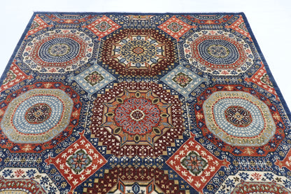 202 x 295 cm | Mamluk Design Hand Knotted Veg Dye Wool Afghan Carpet