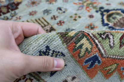 203 x 298 cm | Oriental Waziri Area Rug Afghan Hand Knotted Veg Dye Wool carpet