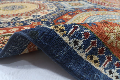 202 x 295 cm | Mamluk Design Hand Knotted Veg Dye Wool Afghan Carpet
