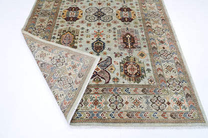 203 x 298 cm | Oriental Waziri Area Rug Afghan Hand Knotted Veg Dye Wool carpet