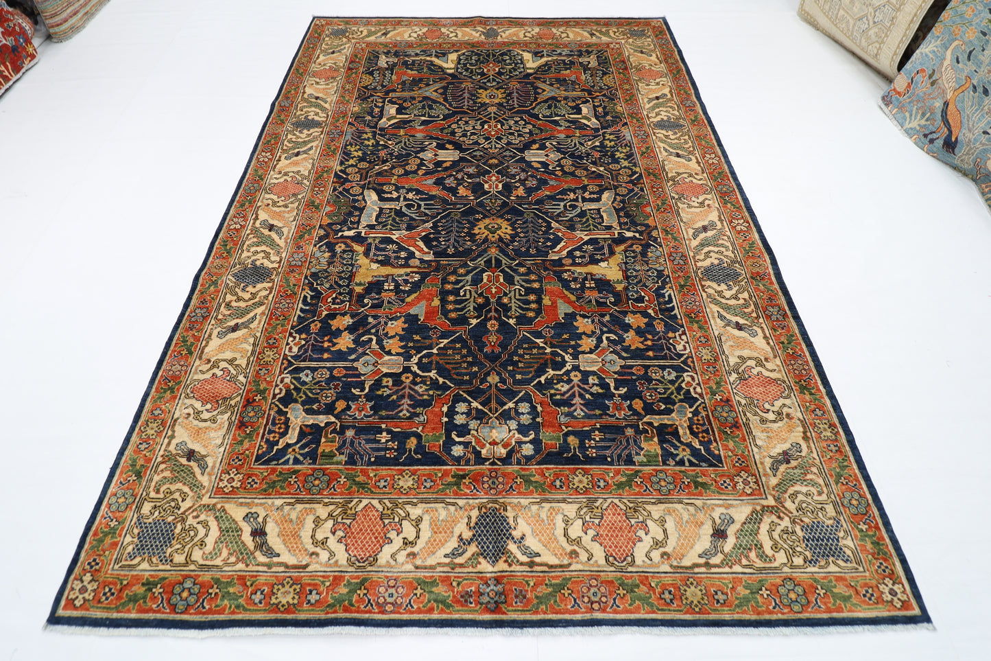 202 x 300 cm | Oriental Bidjar Area Rug Afghan Hand Knotted Veg Dye Wool carpet