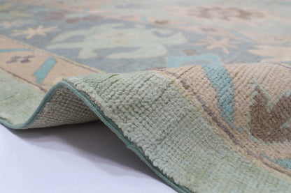 306 x 418 cm | Oushak Afghan Tribal Hand Knotted Veg Dye Wool carpet