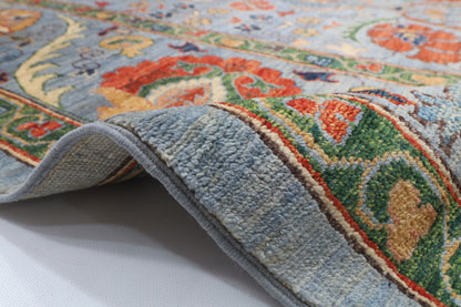 164 x 238 cm | Suzani Design Hand Knotted Veg Dye Wool Afghan Carpet