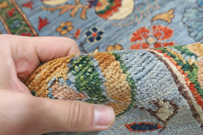 164 x 238 cm | Suzani Design Hand Knotted Veg Dye Wool Afghan Carpet
