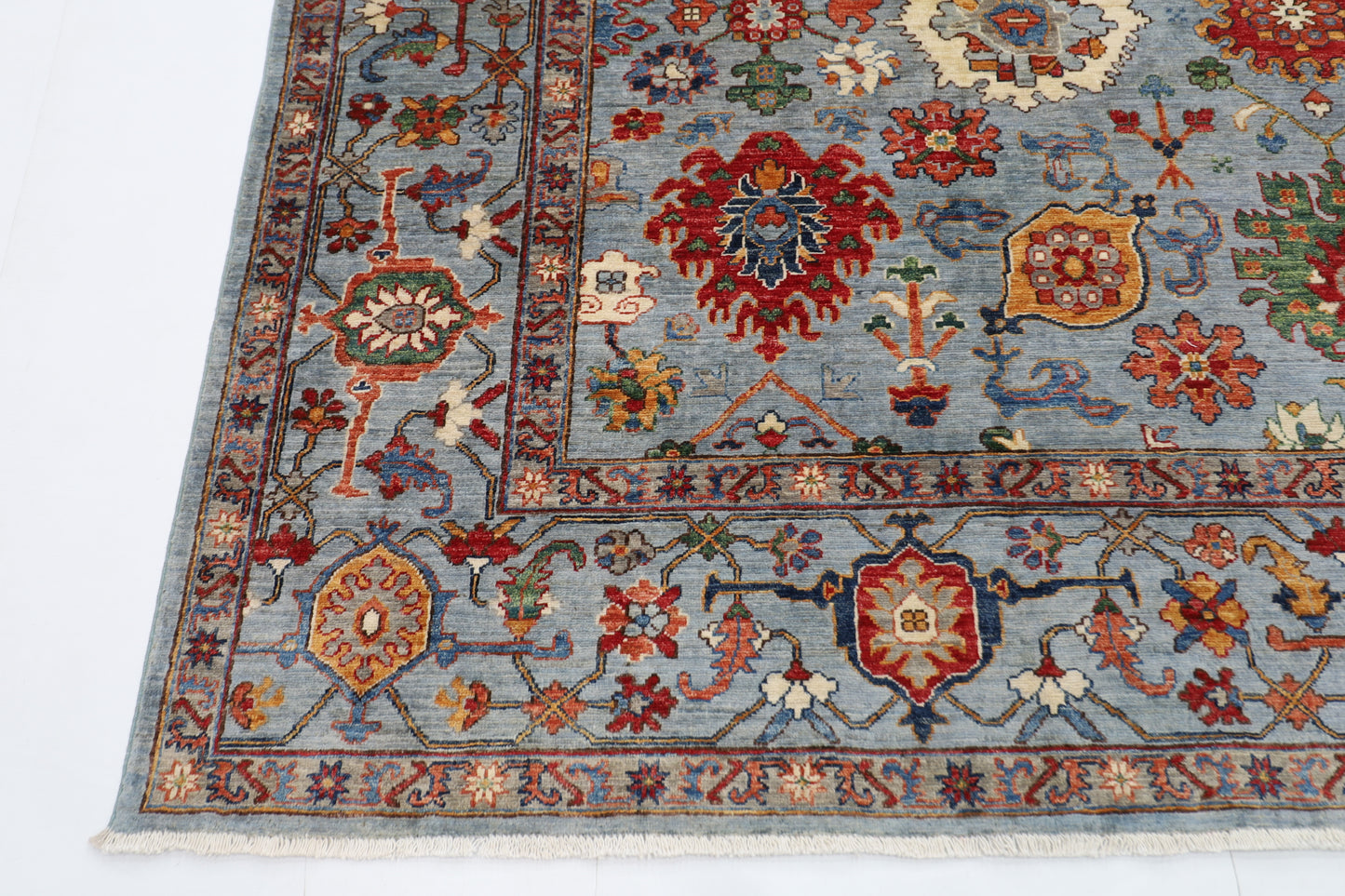 273 x 358 cm | Bidjar Afghan Tribal Hand Knotted Veg Dye Wool carpet