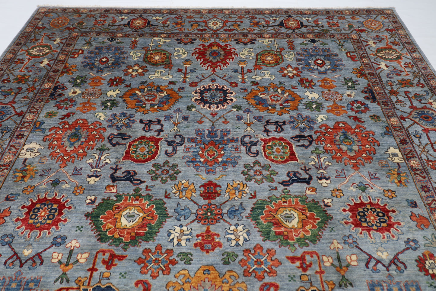 273 x 358 cm | Bidjar Afghan Tribal Hand Knotted Veg Dye Wool carpet