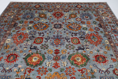 273 x 358 cm | Bidjar Afghan Tribal Hand Knotted Veg Dye Wool carpet