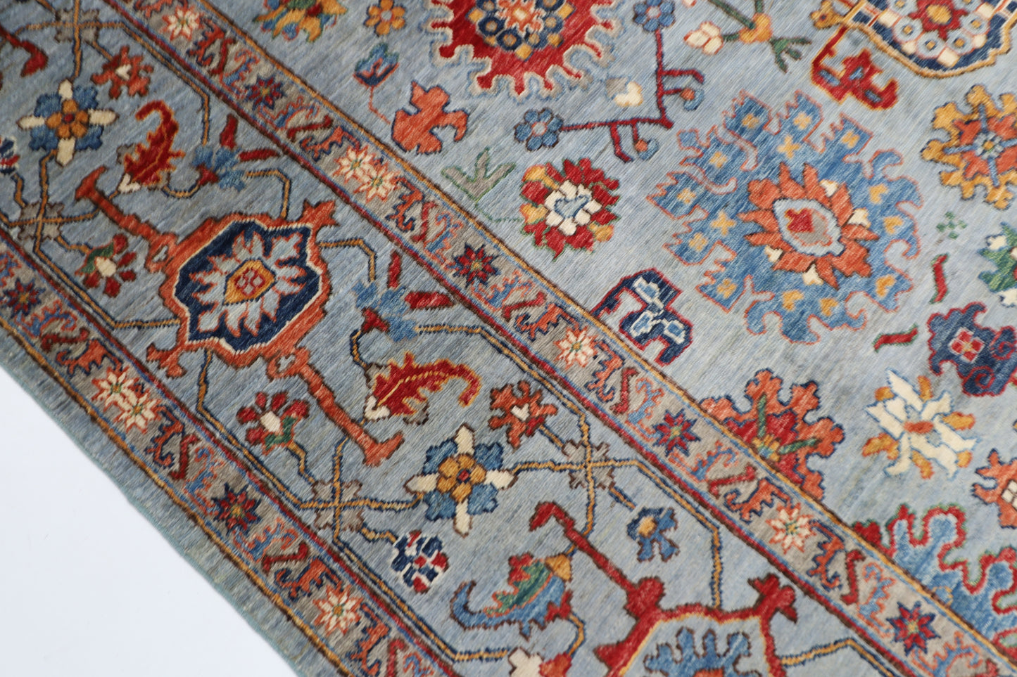 273 x 358 cm | Bidjar Afghan Tribal Hand Knotted Veg Dye Wool carpet