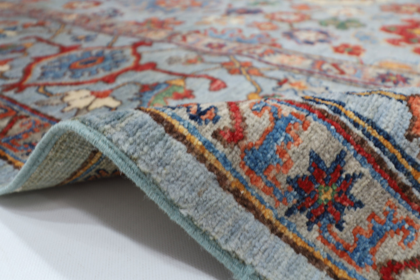 273 x 358 cm | Bidjar Afghan Tribal Hand Knotted Veg Dye Wool carpet
