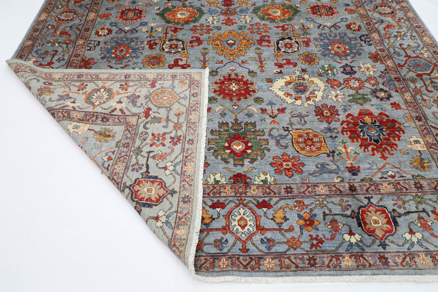 273 x 358 cm | Bidjar Afghan Tribal Hand Knotted Veg Dye Wool carpet