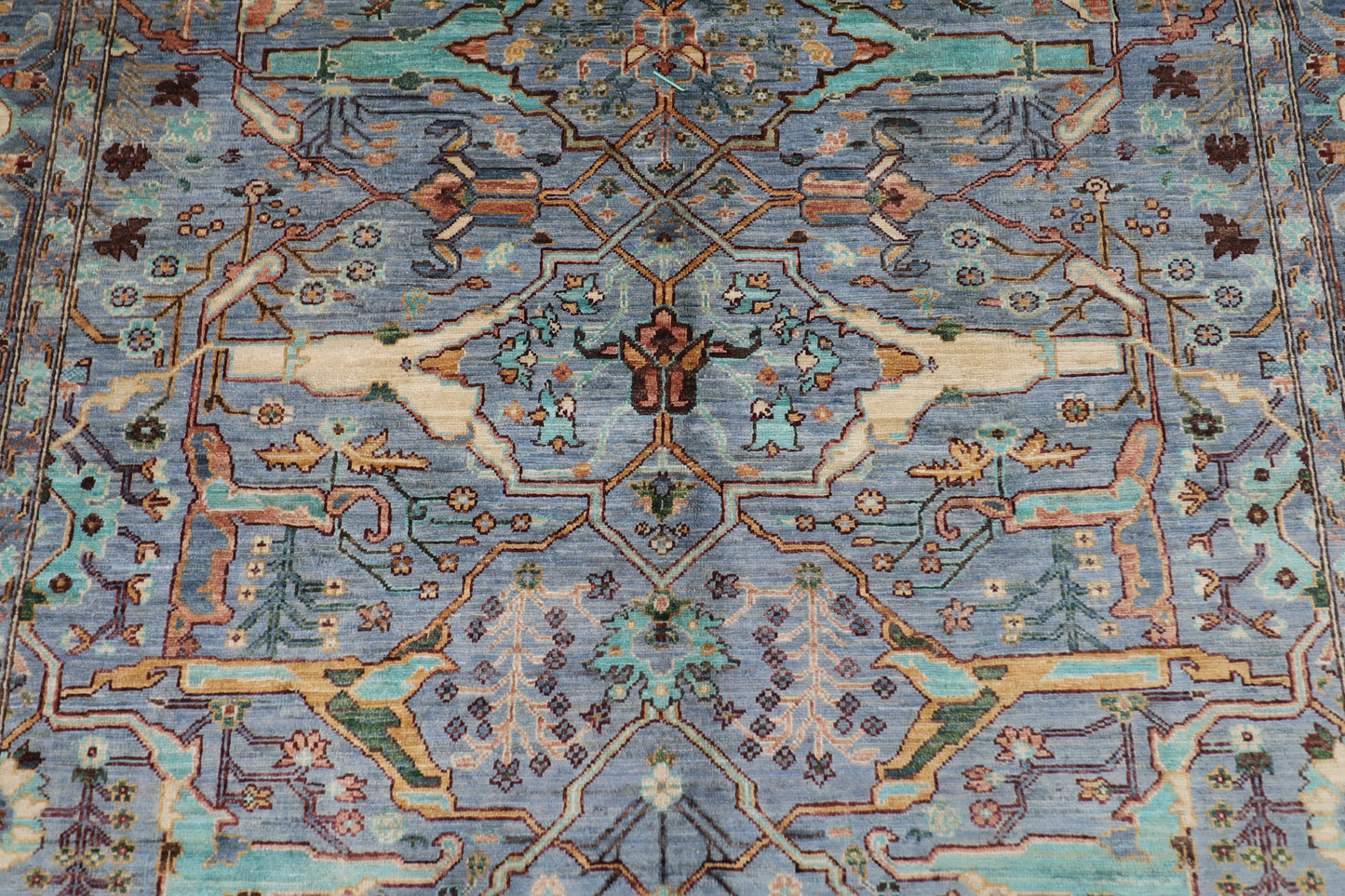 200 x 300 cm | Oriental Gray Area Rug Afghan Hand Knotted Veg Dye Wool carpet
