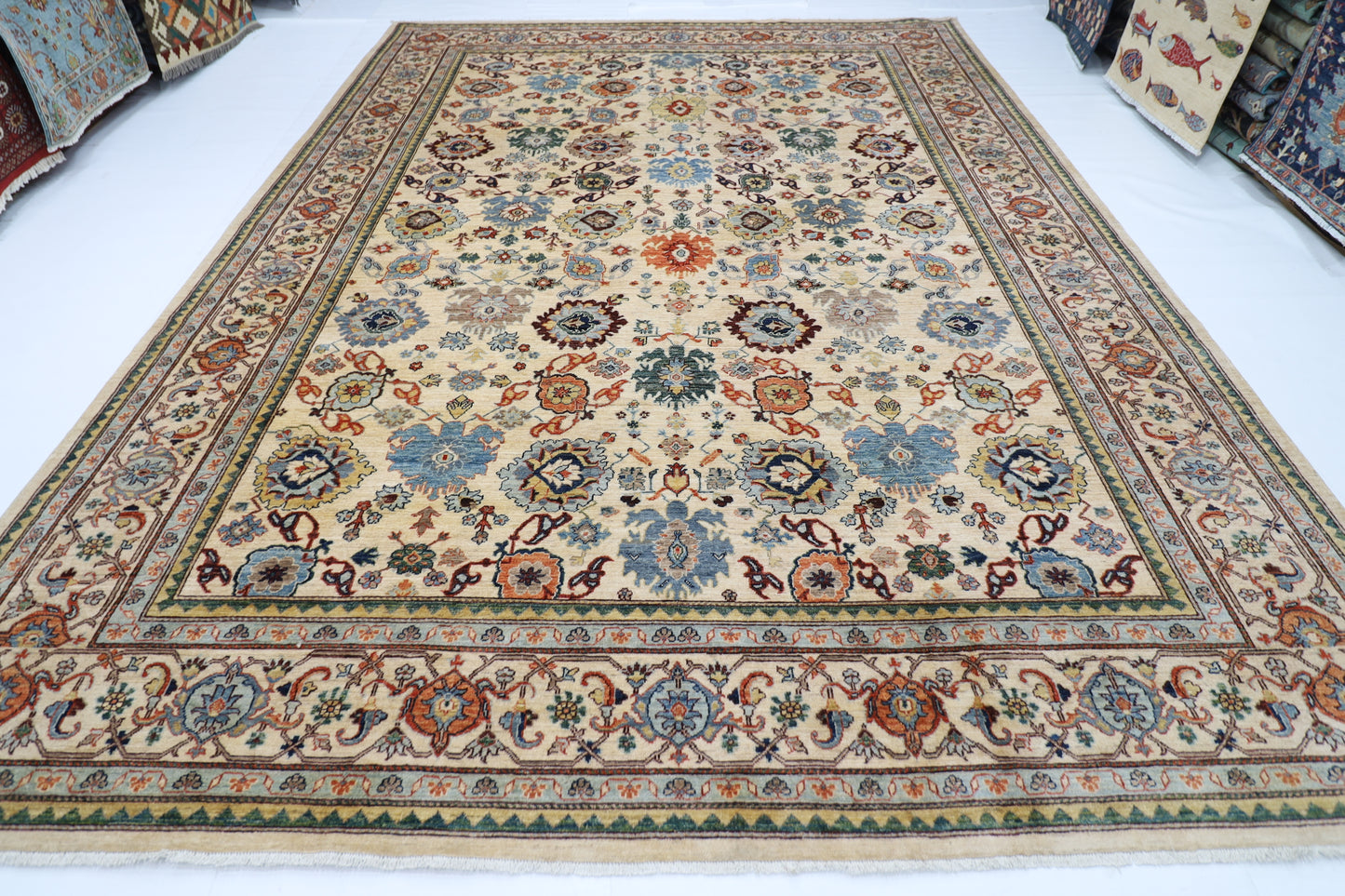 300 x 421 cm | Bidjar Afghan Tribal Hand Knotted Veg Dye Wool carpet