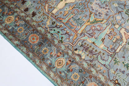 200 x 300 cm | Oriental Gray Area Rug Afghan Hand Knotted Veg Dye Wool carpet