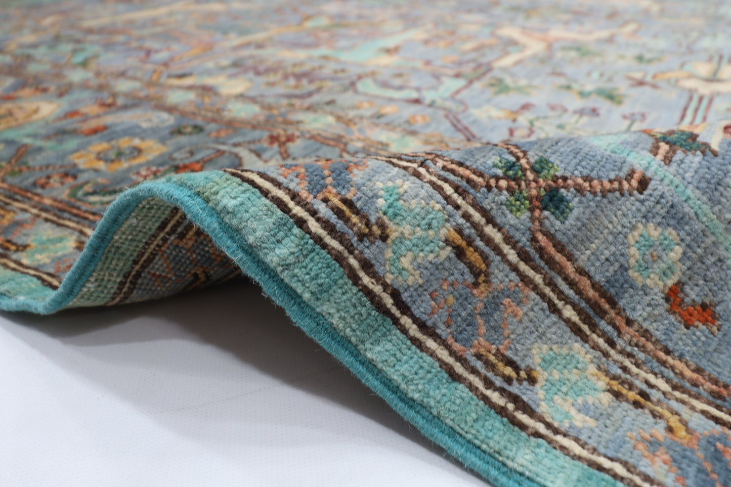200 x 300 cm | Oriental Gray Area Rug Afghan Hand Knotted Veg Dye Wool carpet