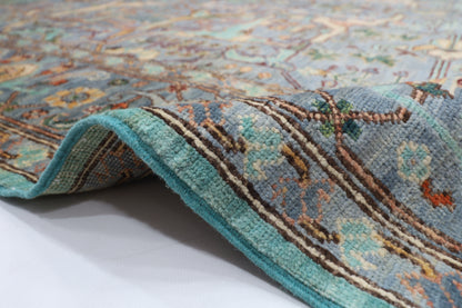 200 x 300 cm | Oriental Gray Area Rug Afghan Hand Knotted Veg Dye Wool carpet