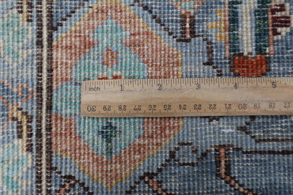 200 x 300 cm | Oriental Gray Area Rug Afghan Hand Knotted Veg Dye Wool carpet