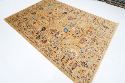 203 x 294 cm | Sultani Afghan Tribal Hand Knotted Veg Dye Wool carpet