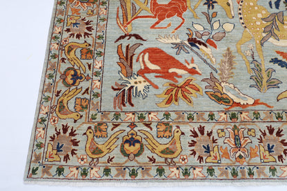 200 x 298 cm | Oriental Animal Beer Afghan Tribal Hand Knotted Wool Carpet