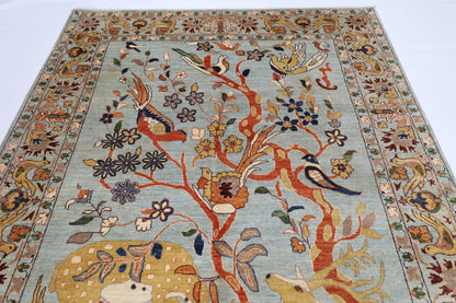 200 x 298 cm | Oriental Animal Beer Afghan Tribal Hand Knotted Wool Carpet