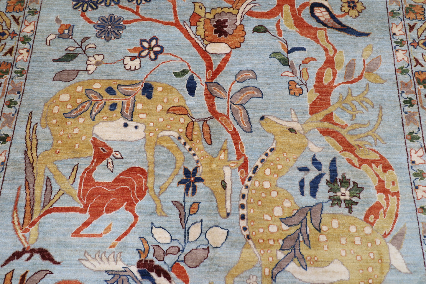 200 x 298 cm | Oriental Animal Beer Afghan Tribal Hand Knotted Wool Carpet