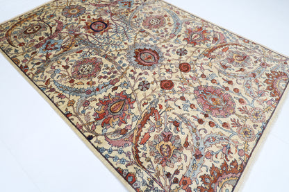 200 x 295 cm | Sickle Leaf Afghan Tribal Hand Knotted Veg Dye Wool carpet
