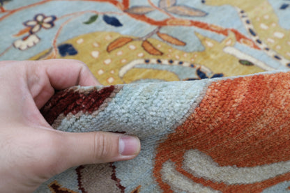 200 x 298 cm | Oriental Animal Beer Afghan Tribal Hand Knotted Wool Carpet