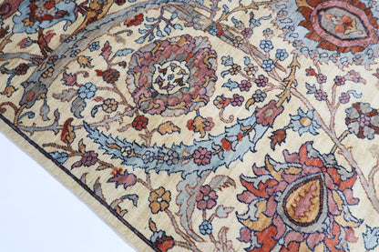 200 x 295 cm | Sickle Leaf Afghan Tribal Hand Knotted Veg Dye Wool carpet