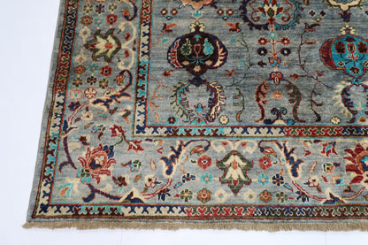 202 x 191 cm | Sultani Sqaure Afghan Tribal Hand Knotted Veg Dye Wool carpet