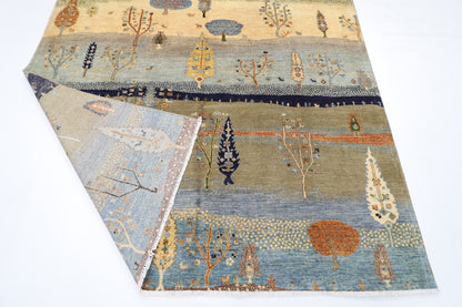 203 x 301 cm | Oriental Tree of life Area Rug Afghan Hand Knotted veg Dye Wool carpet