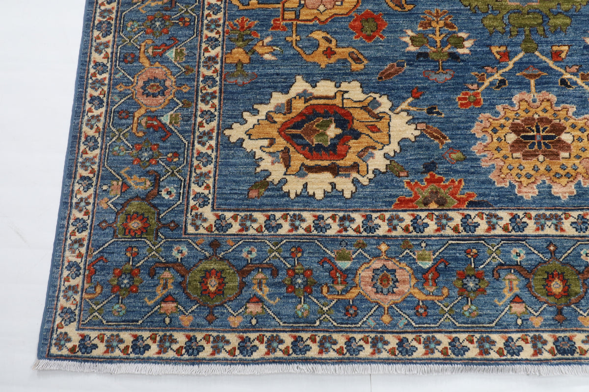 245 × 301 سم | سجادة أفغانية بتصميم كايروس منسوجة يدوياً من صوف مصبوغ طبيعياً
