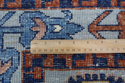 202 x 293 cm | Suzani Afghan Tribal Hand Knotted Veg Dye Wool carpet