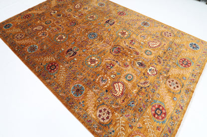200 x 300 cm | Suzani Afghan Tribal Hand Knotted Veg Dye Wool carpet